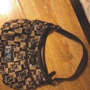 BTS-Xoxo cream and chocolate Hobo Bag